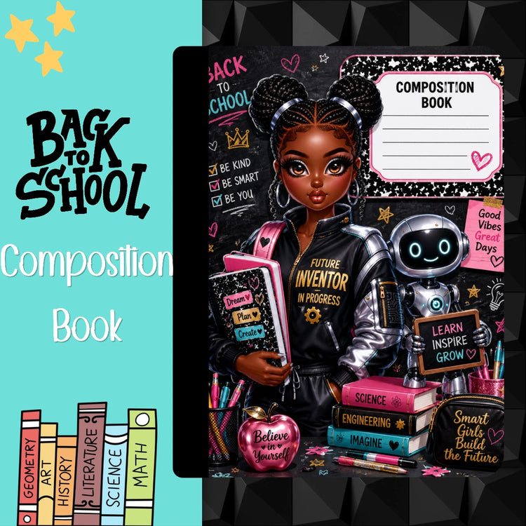 Back to School Composition Notebook - STEM Girl