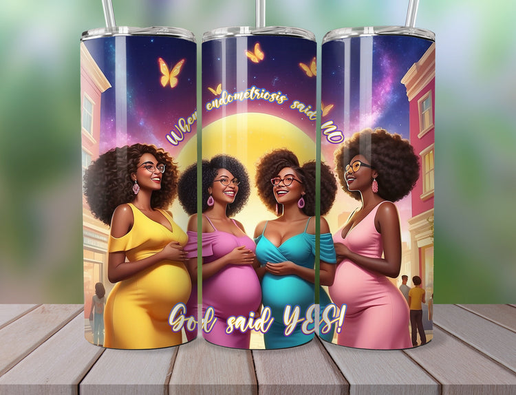 Miracle Journey Tumbler | Pregnancy announcemen Tumbler | First time Mother Tumbler | 20 oz Skinny Tumbler - Inspired BYou Home Decor