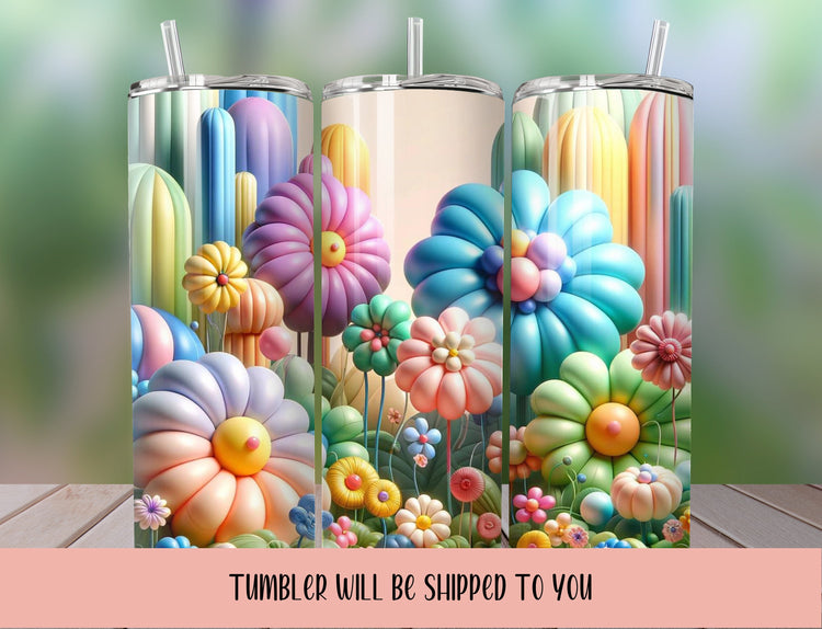 Easter candy Tumbler, Easter bunny tumbler, cute Easter tumbler, candy tumbler, rainbow tumbler - Inspired BYou Home Decor