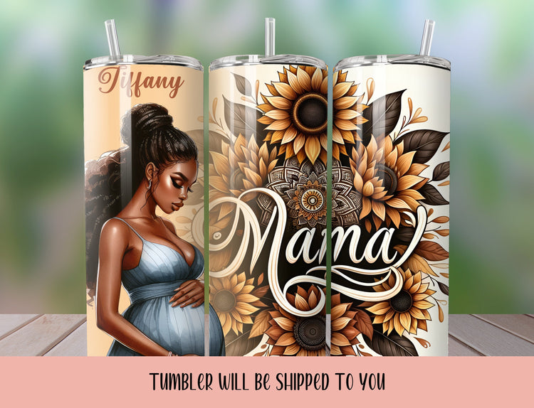 Mothers Day Tumbler | Mothers Day Gift | Mothers Day Gift Ideas | Pregnant Mother | Expecting Mother Tumbler | Personalized Mothers Day Gift - Inspired BYou Home Decor