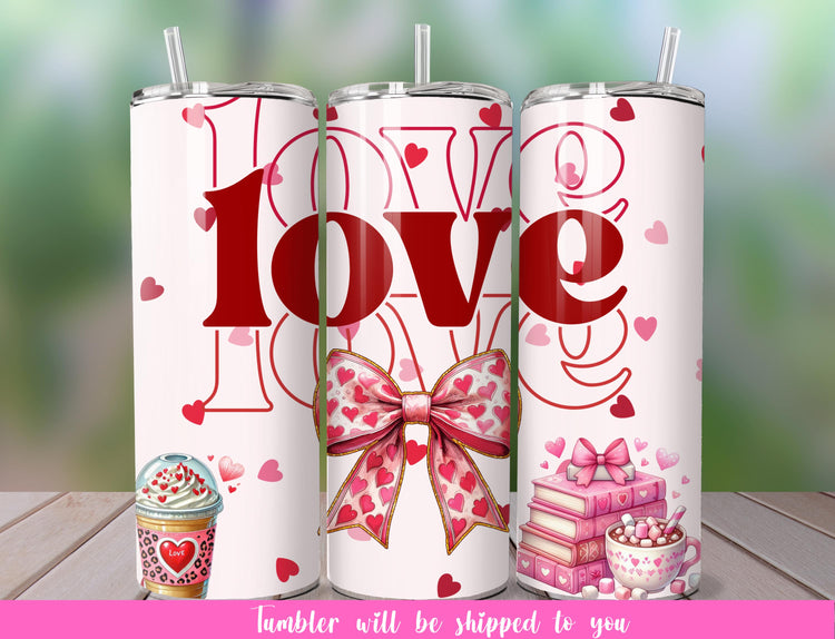 cute love valentine tumbler