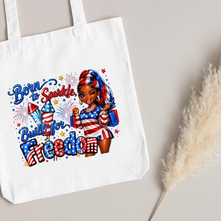 Fourth of July design black girl