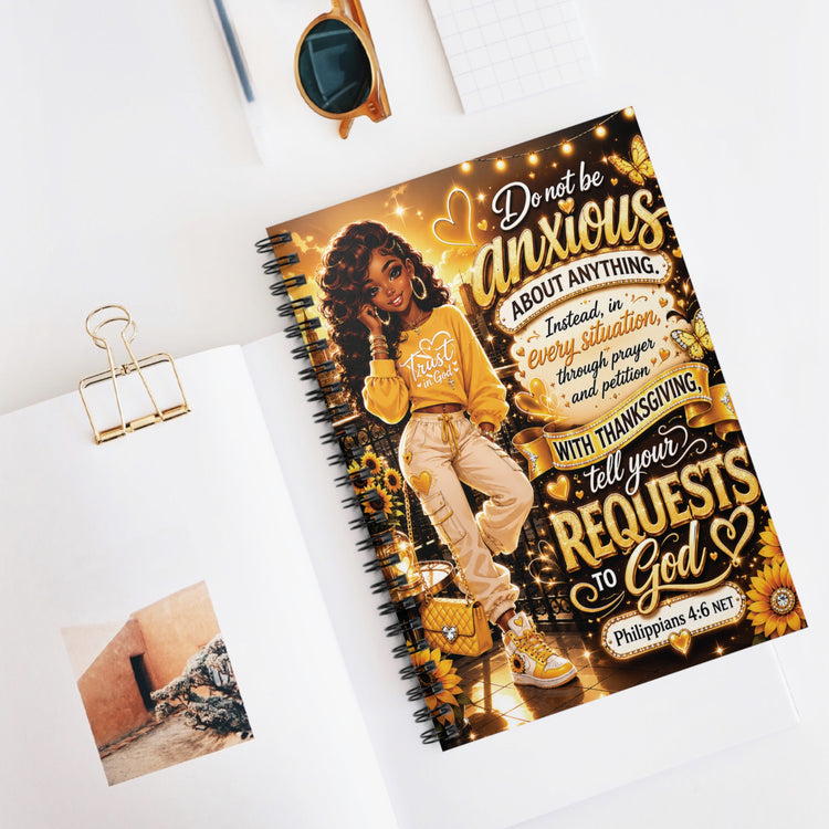 Philippians 4:6 Christian Composition Notebook | Trust in God Bible Verse Journal | Inspirational School Notebook | Faith-Based Stationery