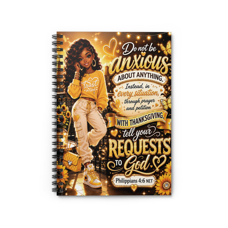 Philippians 4:6 Christian Composition Notebook | Trust in God Bible Verse Journal | Inspirational School Notebook | Faith-Based Stationery