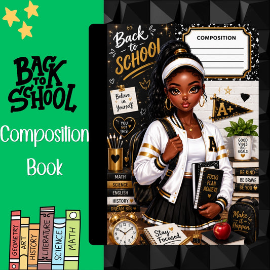Back to School Composition Notebook - Cheerleader