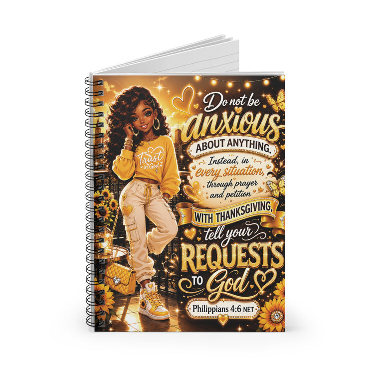 Philippians 4:6 Christian Composition Notebook | Trust in God Bible Verse Journal | Inspirational School Notebook | Faith-Based Stationery