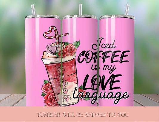 Love's Embrace Valentine's Day  Tumbler | Valentine  Tumbler Design | Valentine’s Day Gift Tumbler - Inspired BYou Home Decor