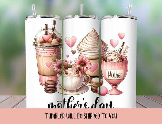 Mothers Day Tumbler | Mothers Day Tumbler  | Coffee Tumbler |  Pink Tumbler | Personalized Mothers Day Gift - Inspired BYou Home Decor
