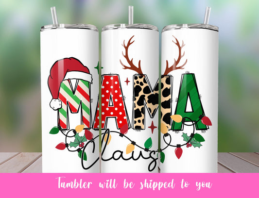 mama clause tumbler