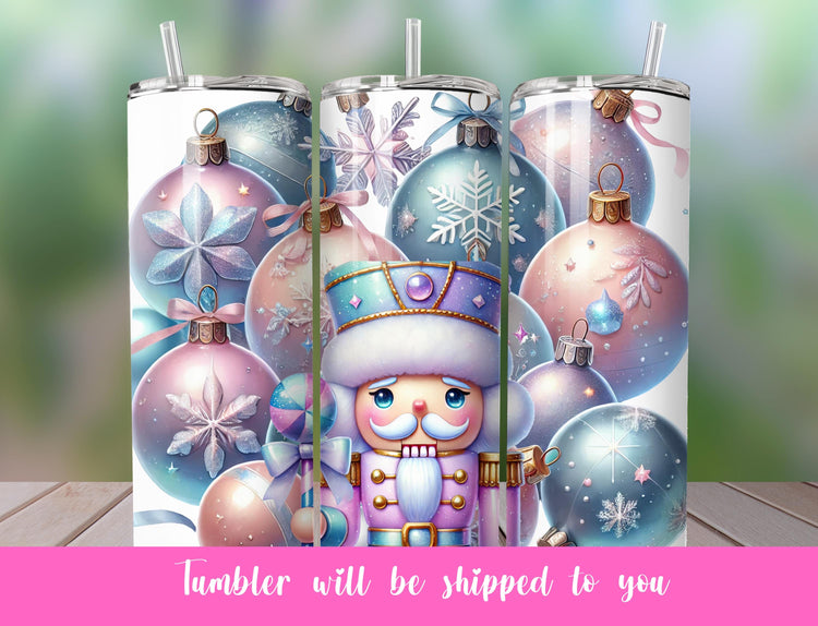 Blue and Purple Frosty the Snowman tumbler