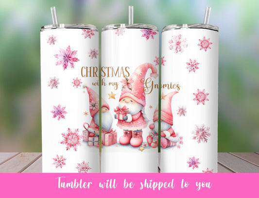 Christmas gnome tumbler