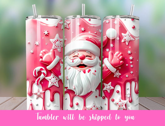 Red cartoon Santa in candy mix