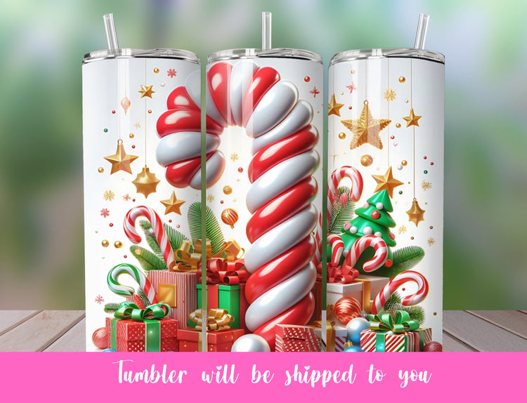 candy cane tumbler