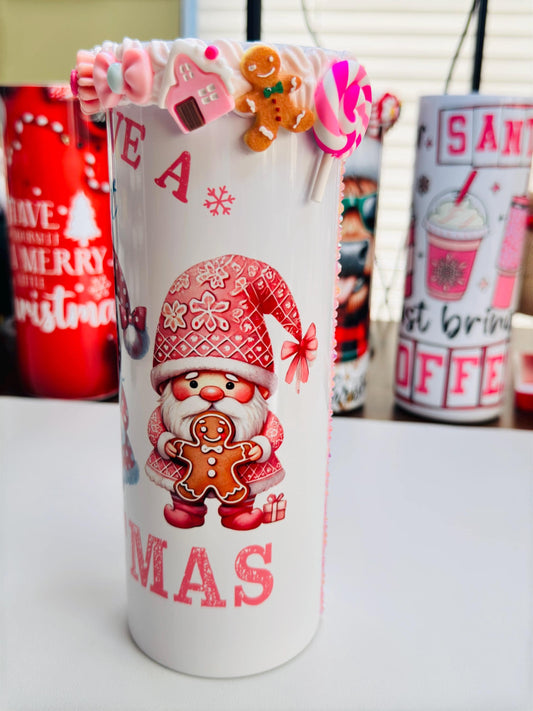 Tumbler Topper with Charms