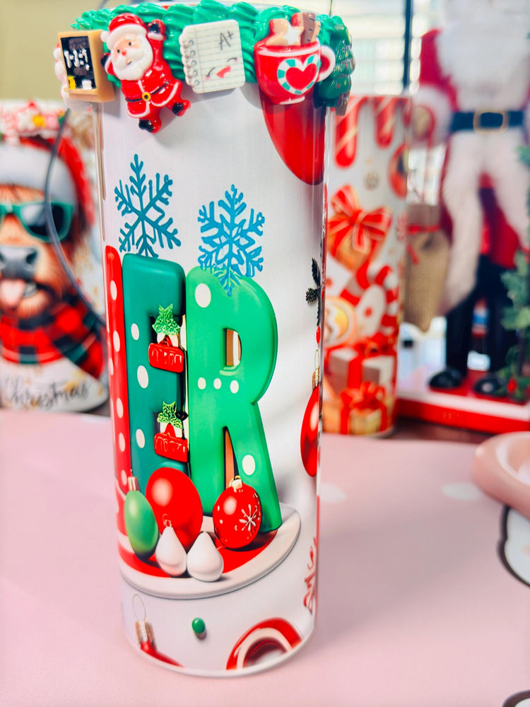 Candy cane Christmas Teacher tumbler |  Teacher Christmas  Tumbler | Christmas sweets Tumbler for Teacher