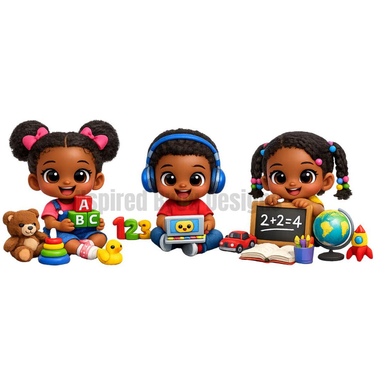 cute kids clip art digital downloads