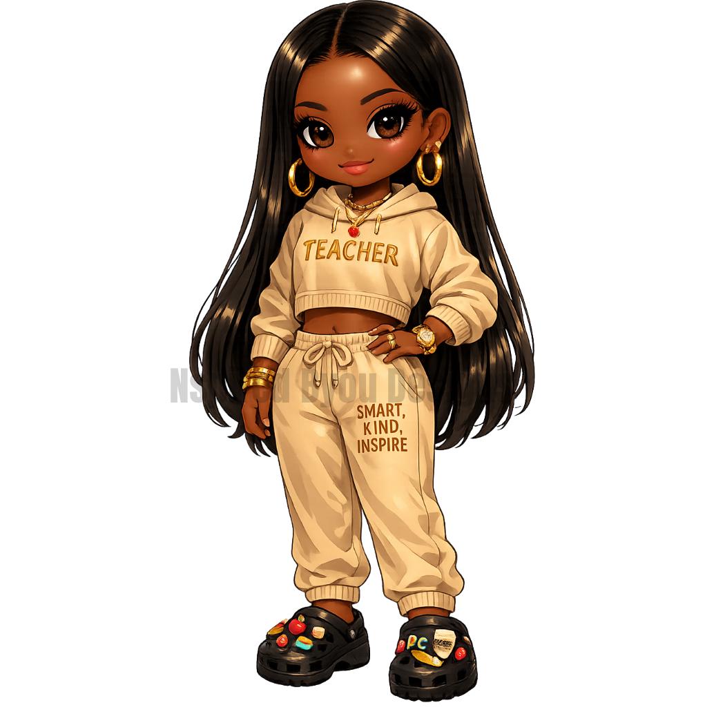 black girl teachers clip art