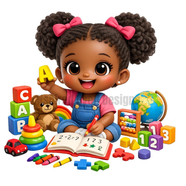 cute kids clip art digital downloads