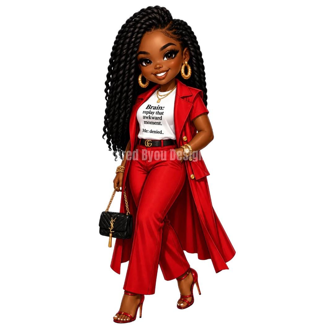 Anxiety PNG Bundle, Black Girl PNG Clipart, Funny Anxiety Quotes, Blac Girl Sublimation Design, Tumbler PNG, T-Shirt Design, Digital Downloa - Inspired BYou Home Decor