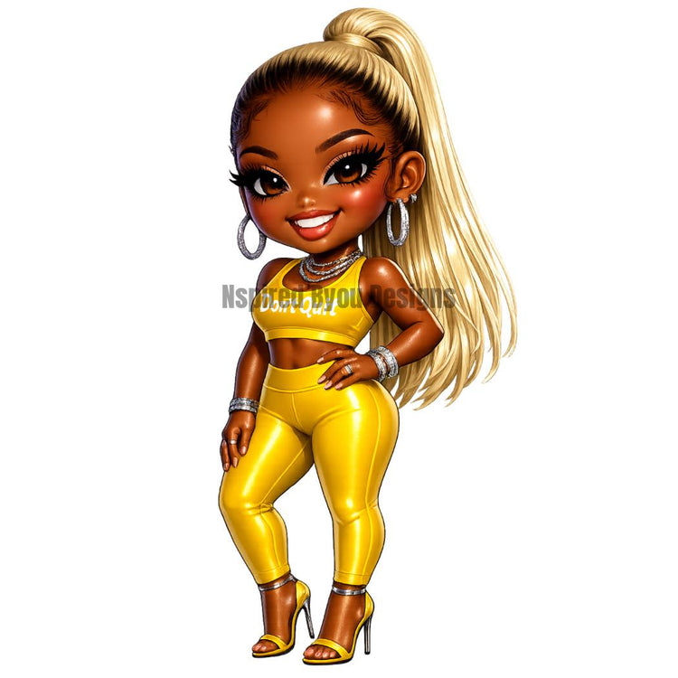 black girl motivational stickers and clip art, digital downloads ready for instant use