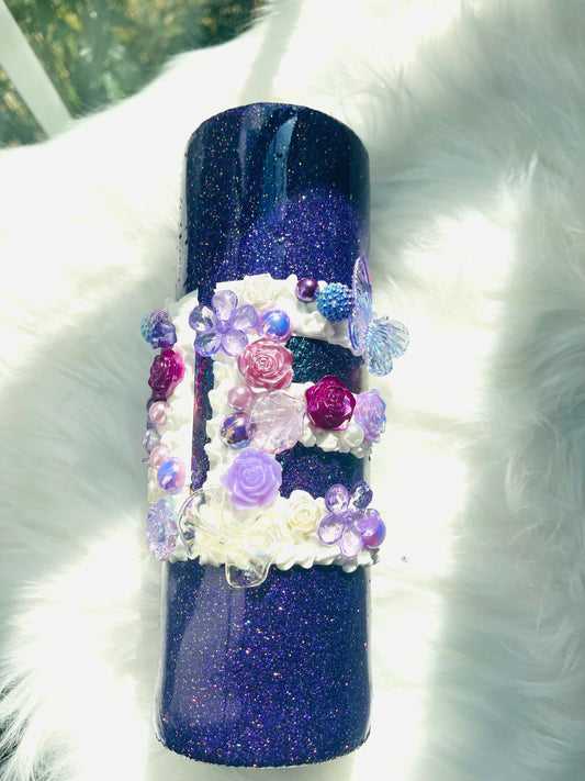 Purple and White He is Risen Decoden Inspired Tumbler - Inspired BYou Home Decor